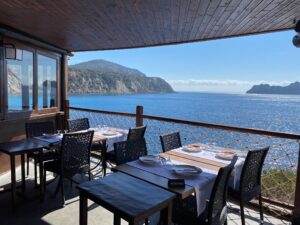 Es Boldadó restaurant overlooking Es Vedrà 
