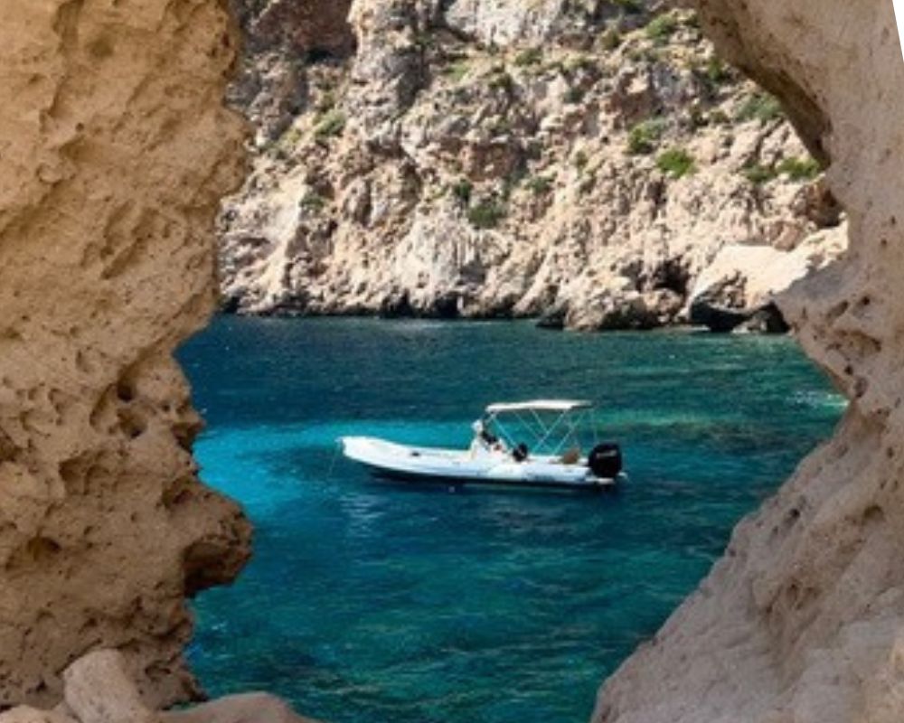 boat to Es Vedra Ibiza