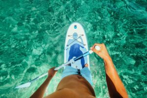 solo trip to Ibiza SUP