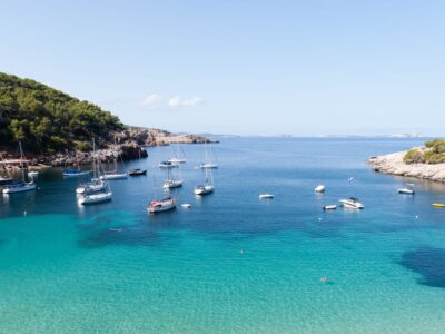 64 Panoramic view of Ibiza’s coastline, perfect for day trips and scenic tours
