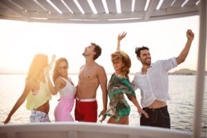  Ibiza boat party at sunset