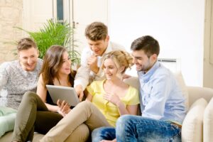 Group planning their next trip