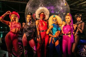  Women dancing at Glitterbox, a safe and inclusive club in Ibiza