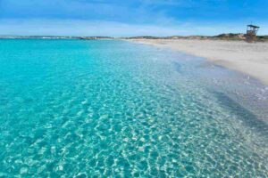 Waves and dunes at Playa de Llevant, Formentera’s wild beach