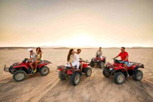 Quad biking adventure through forested trails in rural Ibiza